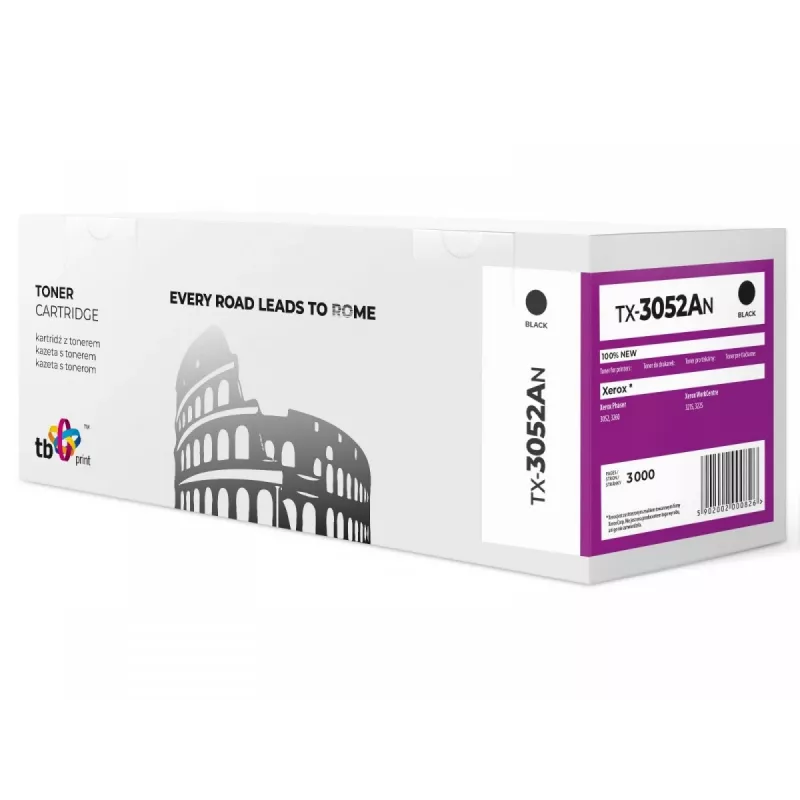 Toner voor XEROX 3052/32 60 TX-3052AN Zwart 100% nieuw