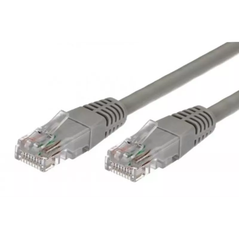 Patchkabel Cat.5e RJ45 UTP 1 m grijs