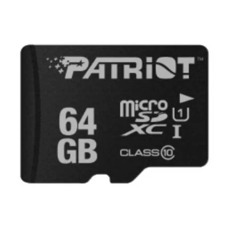 Geheugenkaart PATRIOT MicroSDXC 64GB UHS‑I Class 10 U1 80MB/s (PSF64GMDC10)