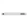 Managed L2-netwerkswitch UBIQUITI USW-Aggregation — 8 SFP+-slots, 10G-ondersteuning, ventilatorloos, 1U-rack, zilver
