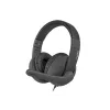 Bedrade binaurale headset NATEC Rhea met beugelmicrofoon, 3,5-mm-aansluitingen, 2,2 m kabel, 32 Ω impedantie