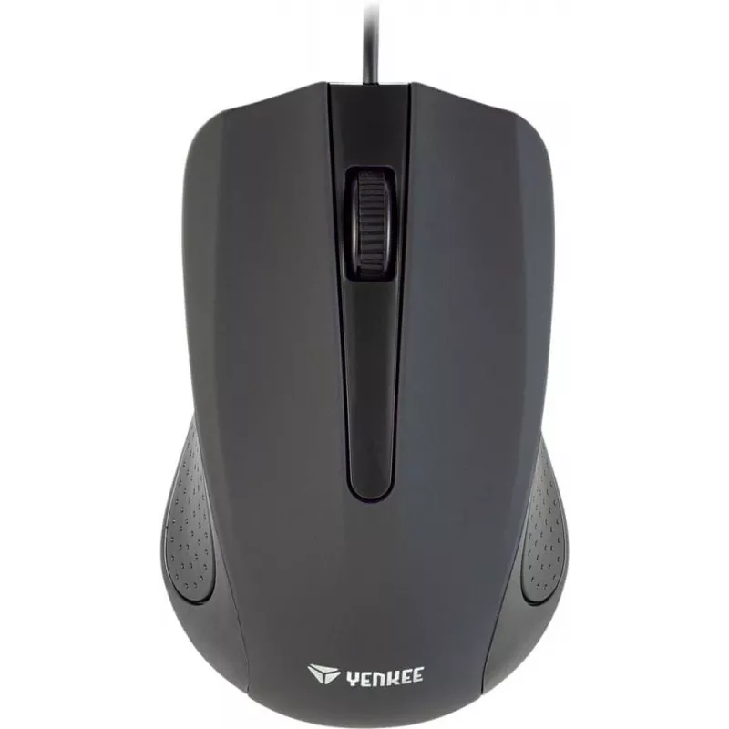 USB-kabelmuis, 3 knoppen, rubberachtig oppervlak, 1000 DPI