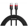USB-C-naar-USB-C-kabel Baseus CATKLF-G91 1 m, USB-C-stekker, 0,48 Gbit/s, zwart