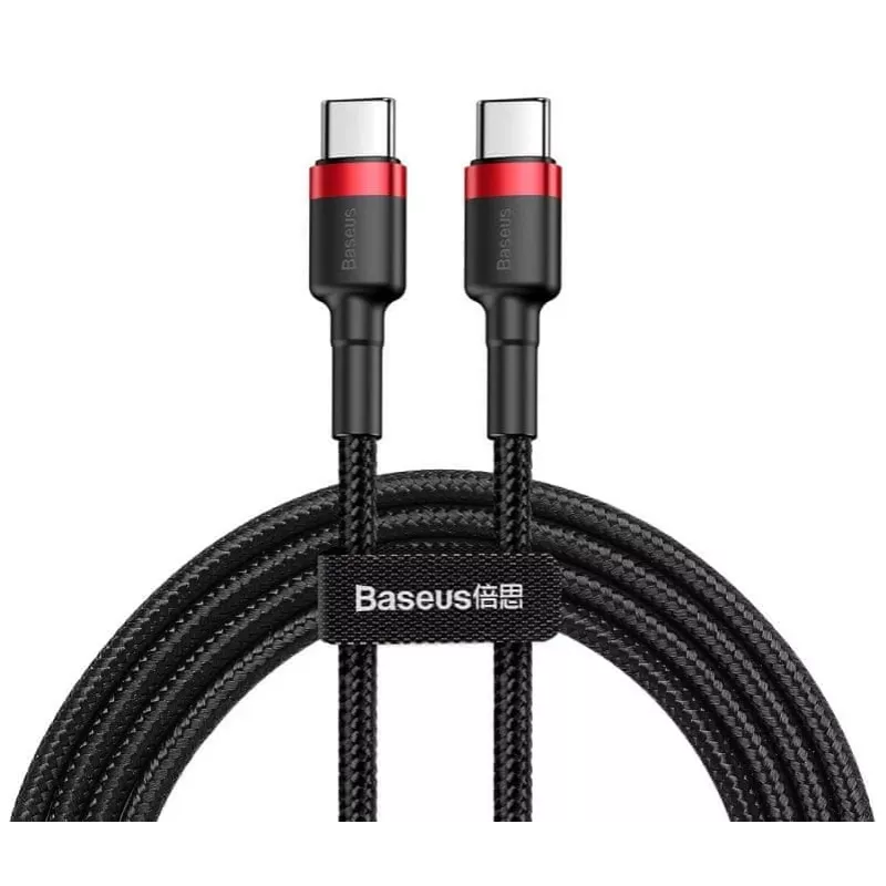 USB-C-naar-USB-C-kabel Baseus CATKLF-G91 1 m, USB-C-stekker, 0,48 Gbit/s, zwart