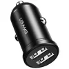 Autolader usams USA000867 — Dual USB 2×2,4A, zwart