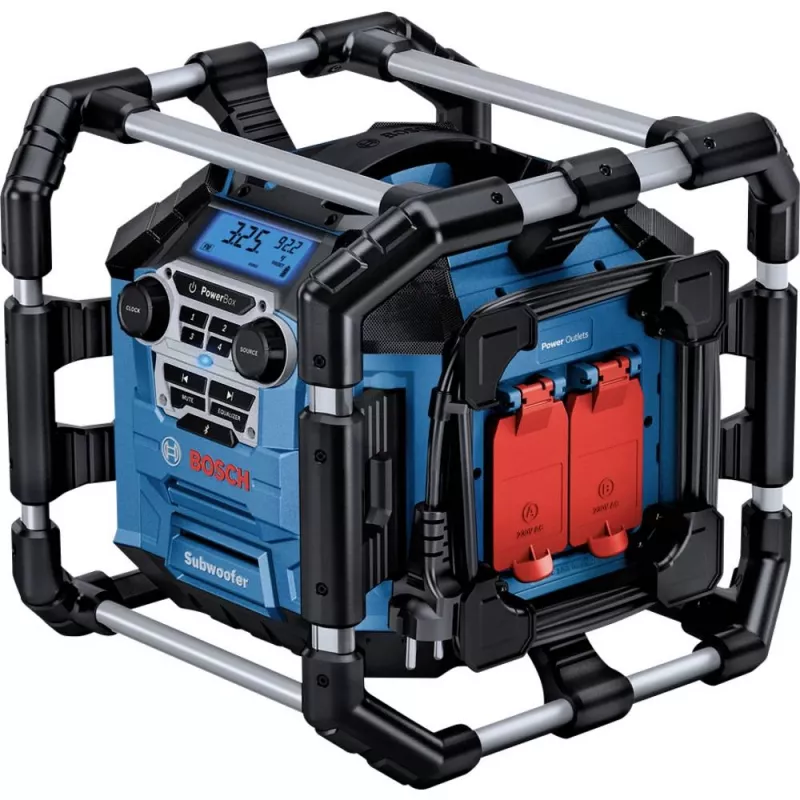 Bosch GPB 18V-5 C Professional draagbare digitale radio aluminium, zwart, blauw