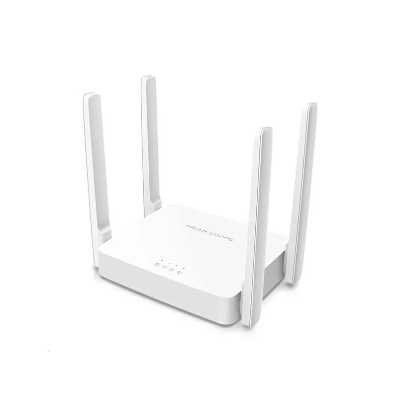 Tafelrouter MERCUSYS AC10 dual-band 2,4/5 GHz Wi‑Fi 5, 4 externe antennes, 1x Fast Ethernet (WAN/LAN)