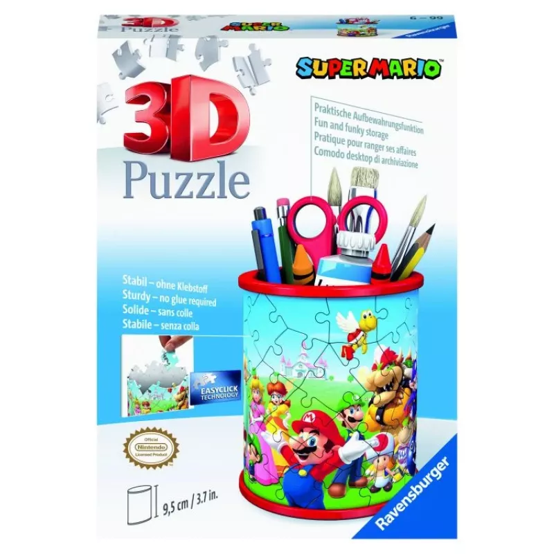 3D-puzzel Ravensburger Super Mario pennenhouder 54 stukjes