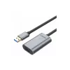 Unitek USB 3.0 actieve verlengkabel, 10m, aluminium, Y-3005