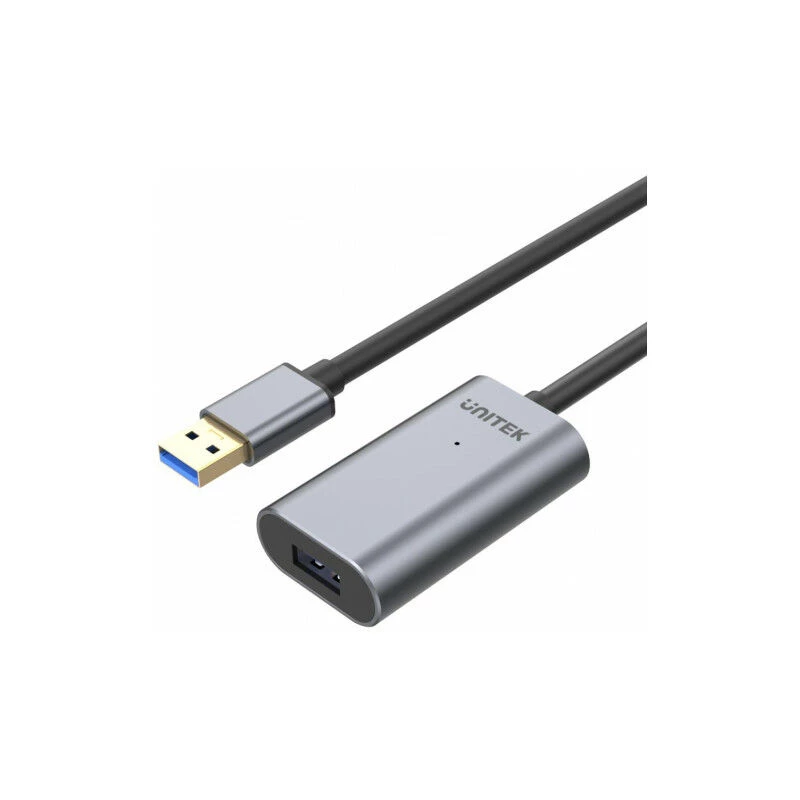 Unitek USB 3.0 actieve verlengkabel, 10m, aluminium, Y-3005