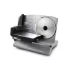 Esperanza Mortadella EKM018K elektrische snijmachine voor voedsel, 150 W, max. snijdikte 15 mm, roestvrij staal, zilver