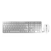 CHERRY DW 9100 SLIM toetsenbord muis inbegrepen universeel RF draadloos + Bluetooth QWERTZ Duits zilver