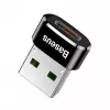 Baseus USB-stekker naar Type-C-bus adapter converter zwart