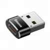 Baseus USB-stekker naar Type-C-bus adapter converter zwart