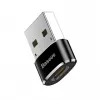 Baseus USB-stekker naar Type-C-bus adapter converter zwart
