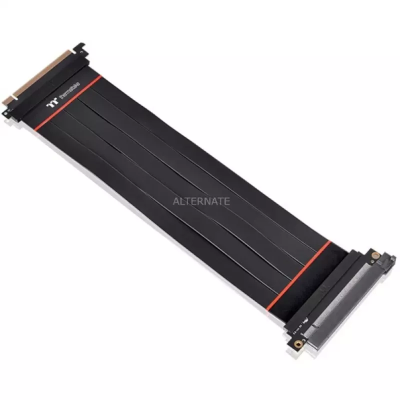 Thermaltake AC-058-CO1OTN-C1 PCIe 4.0 x16 riser-verlengkabel, 0,3 m, zwart