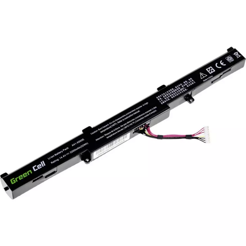 Green Cell AS77 accu voor ASUS A41-X550E (X550, F550, K550, R510), Li-Ion 14,4 V 2200 mAh, 4 cellen, zwart