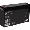 Oplaadbare verzegelde lood-zuurbatterij Green Cell AGM12 6 V 7000 mAh zwart