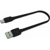 USB-A-naar-USB-C-kabel Green Cell KABGC03 — 0,25 m, zwart, 480 Mbit/s