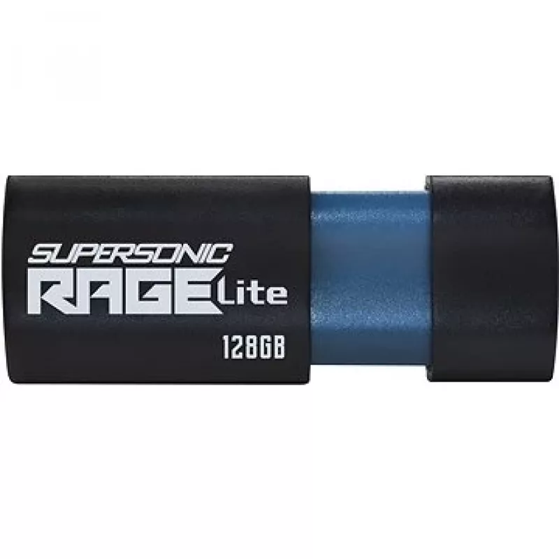 USB-flashdrive PATRIOT Supersonic Rage Lite 128 GB USB Type-A 3.2 Gen 1, 180 MB/s, blauw/zwart