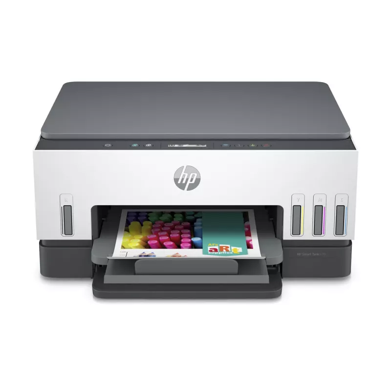 Multifunctionele printer HP Smart Tank 670 — thermal inkjet, kleur, A4, Wi‑Fi/Bluetooth, duplex, 4800x1200 DPI