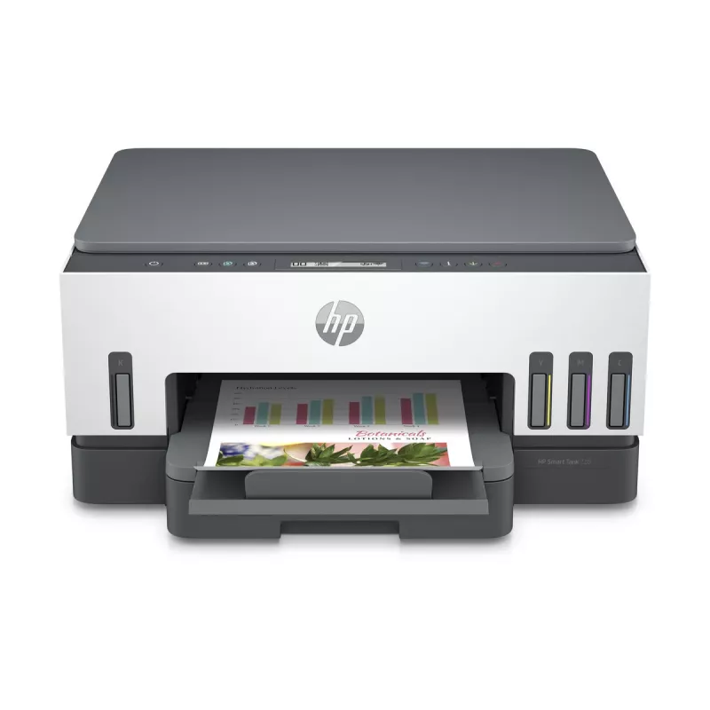 Multifunctionele printer HP Smart Tank 720 — thermische inkjet, kleur, A4, Wi‑Fi, duplex, 4800x1200 dpi
