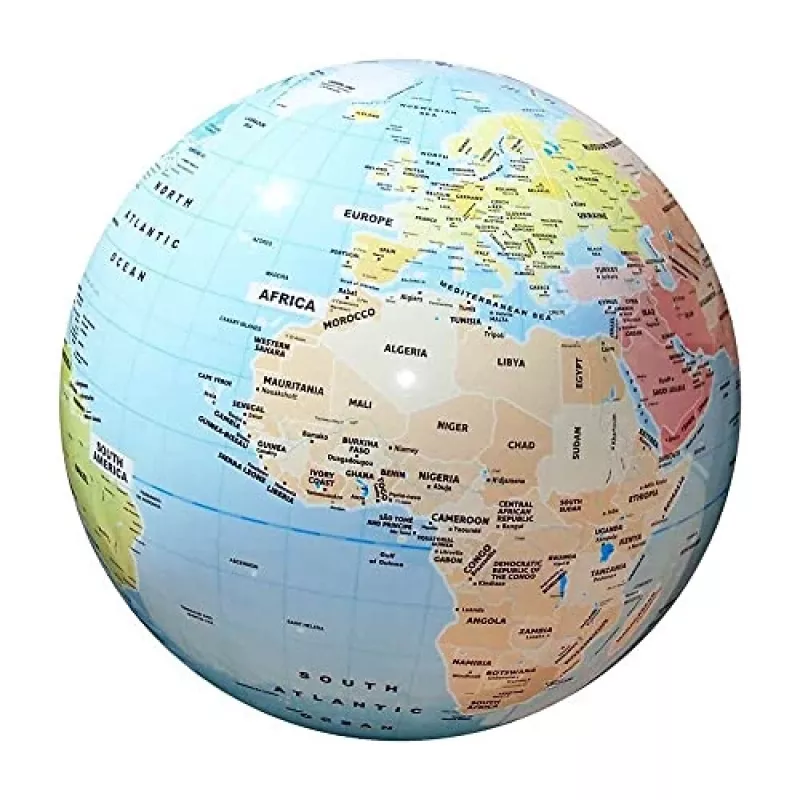 Globe Ball MG DYSTRYBUCJA model C009 — politieke wereld, 42 cm diameter
