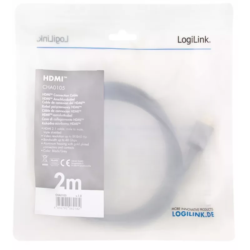 HDMI-kabel LogiLink CHA0105 2 m
