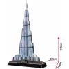 CubicFun L133H 3D-puzzel Burj Khalifa (Light), 136 stukjes, met LED-verlichting