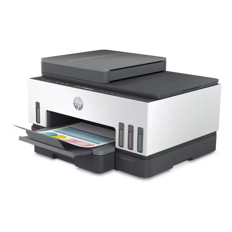 HP Smart Tank 750 multifunctionele printer, inkttank, kleur, WLAN, Smart App, duplex, ADF, automatische documentinvoer