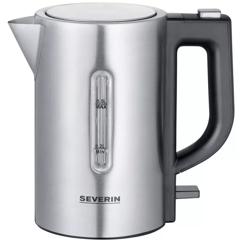Severin WK3647 waterkoker roestvrij staal-geborsteld zwart (WK3647)