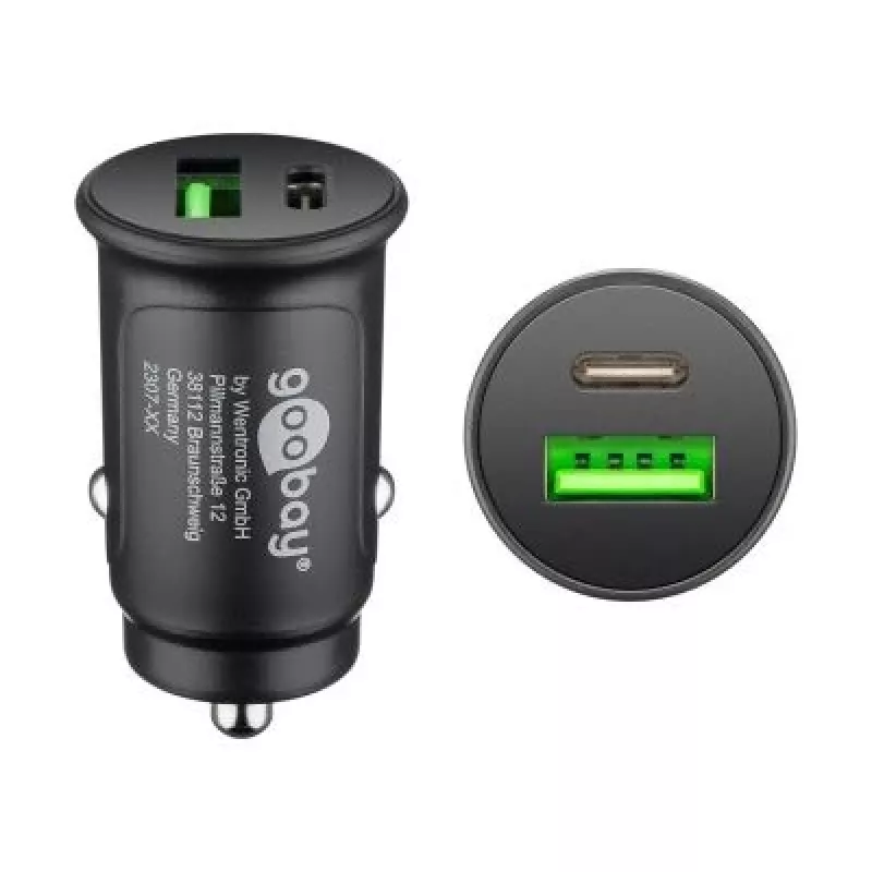 Goobay 59521 mobiele oplader universeel zwart sigarettenaansteker snelopladen auto