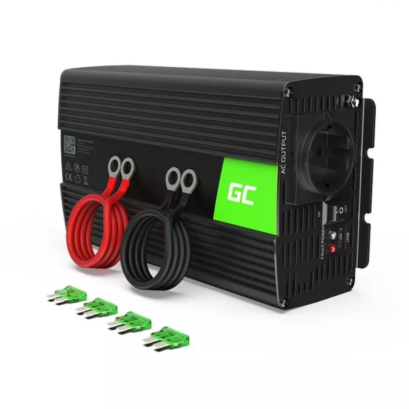 Green Cell INV08 voeding/omvormer outdoor 1000 W zwart