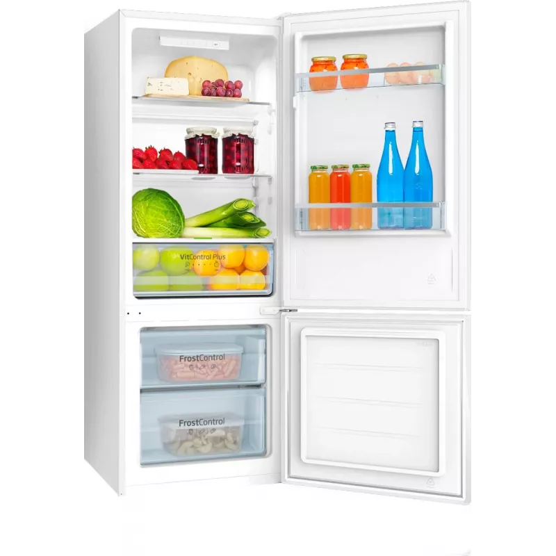 Amica FK244.4(E) vrijstaande koel-vriescombinatie, vriezer onderaan, 153 l koelkast, 52 l vriezer, FrostControl, energieklasse E