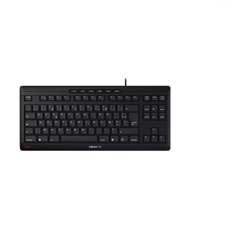 CHERRY STREAM TKL toetsenbord USB AZERTY Frans zwart bedraad 94 toetsen