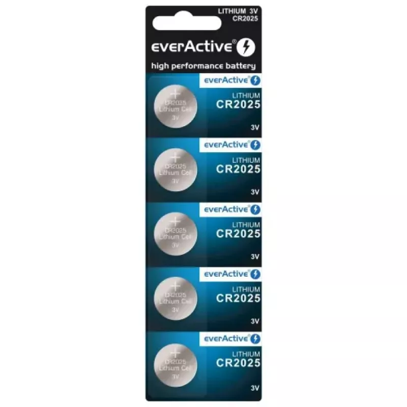 Everactive lithiumbatterij Mini CR2025 - blister 5 st.