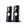 Bekabelde 2-weg-pc-luidspreker Audiocore AC860, 2.0 kanalen, 4 W RMS, USB-voeding, 3,5 mm ingang, zwart