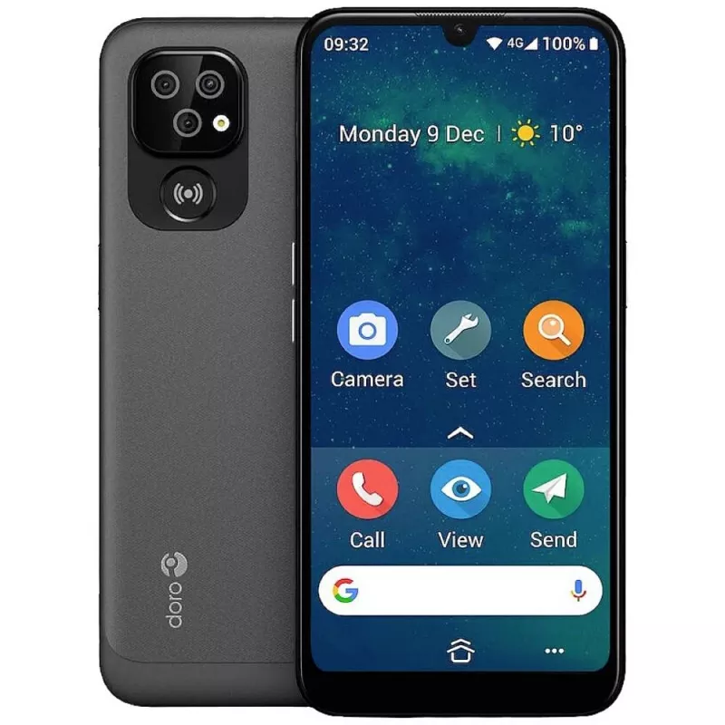 Doro 8100 Plus 15,5 cm (6,1 inch) Dual-SIM Android 11 Go Edition 4G USB Type-C 2 GB 32 GB 3000 mAh grijs (380501)