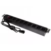 ALANTEC 19-inch stekkerblok - 9 stopcontacten UPS - UPS-C14-stekker (PZ010)
