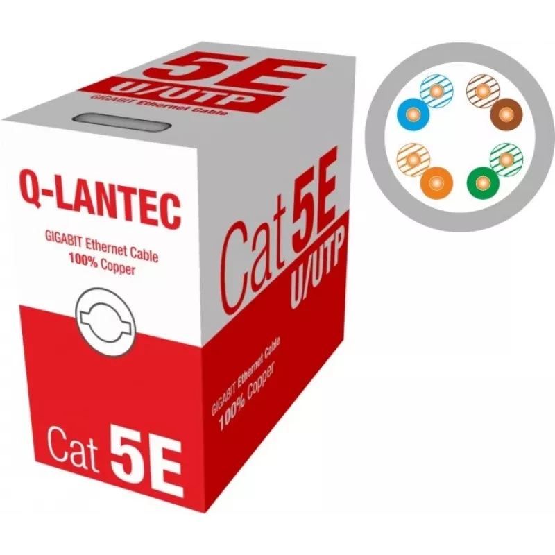 Q-LANTEC UTP-kabel 4PR Cat.5e PVC 305m - LIMITED EDITION (KIU5PVC305NC)