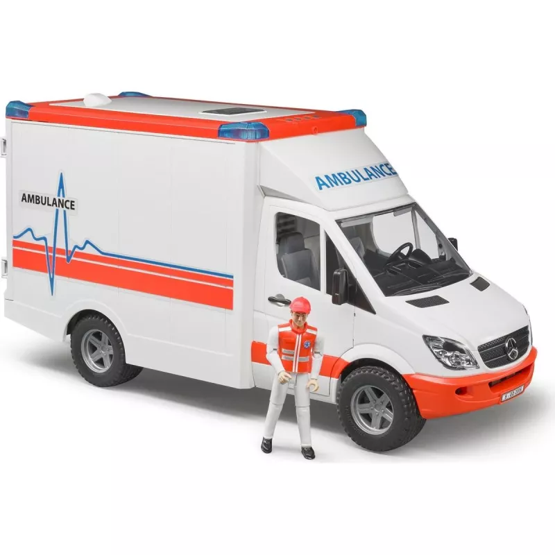 Bruder 1/16 Mercedes-Benz Sprinter ambulance met bestuurder