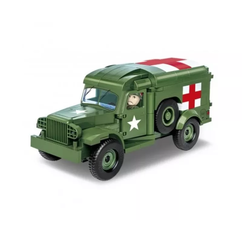 Constructiespeelgoed Cobi Dodge WC-54 ambulance model 2257 1:35 schaal bouwpakket