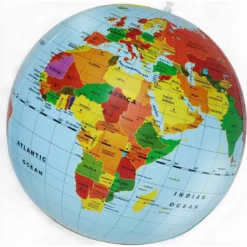 Globe Ball 50 cm van MG DYSTRYBUCJA — wereldkaartontwerp, model C019