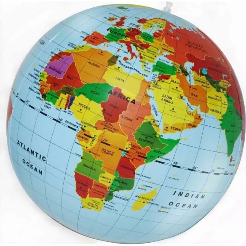 Globe Ball 50 cm van MG DYSTRYBUCJA — wereldkaartontwerp, model C019