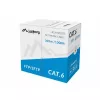 LANBERG netwerkkabel Cat6 SFTP LCS6-11CU-0305-S, 305 m, 23 AWG, grijs, PVC-mantel