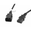Lanberg CA-C13E-11CC-0030-BK stroomkabel zwart 3 m C13-koppeling C14-koppeling (CA-C13E-11CC-0030-BK)