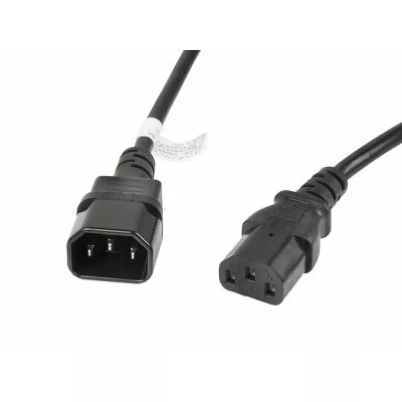 Lanberg CA-C13E-11CC-0030-BK stroomkabel zwart 3 m C13-koppeling C14-koppeling (CA-C13E-11CC-0030-BK)