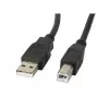Lanberg CA-USBA-10CC-0030-BK USB-kabel 3 m USB 2.0 USB B zwart (CA-USBA-10CC-0030-BK)