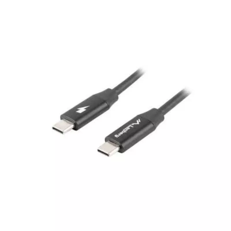 LANBERG USB-C-naar-USB-C-kabel CA-CMCM-40CU-0018-BK — USB 2.0, 1,8 m, zwart