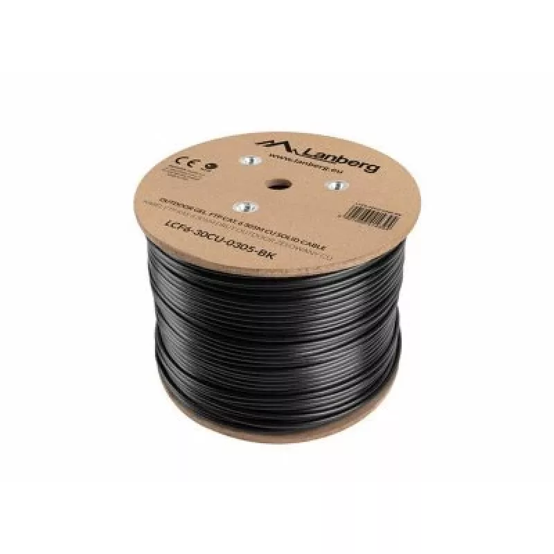 Netwerkkabel Lanberg LCF6-30CU-0305-BK RJ45 Cat6 305 m zwart